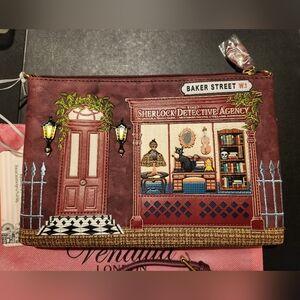 Vendula London Sherlock Holmes Detective Clutch / Pouch Bag, NWT (New With Tags)